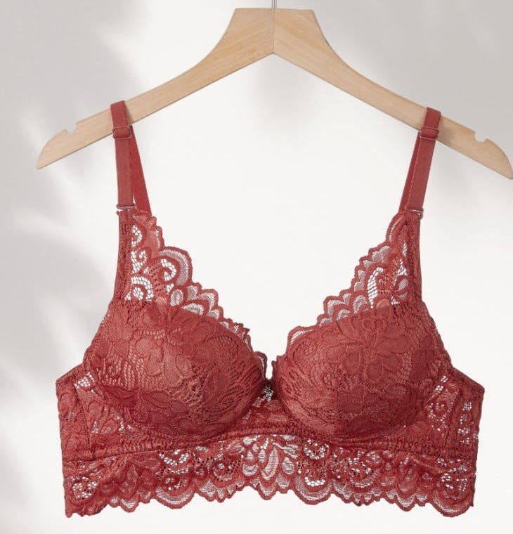 Russet Longline Bra alternate modeled view