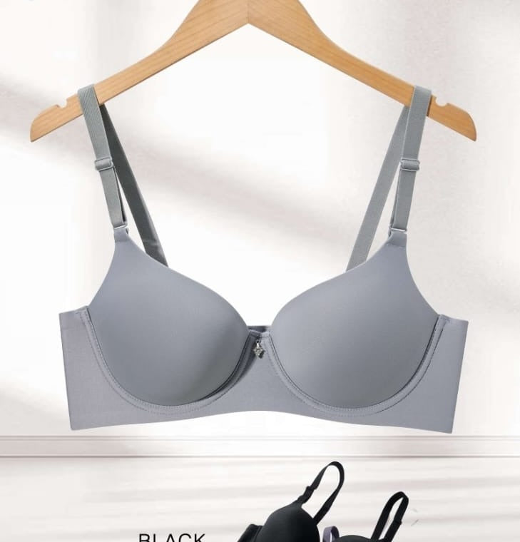 Silver Grey Push-Up Bra alternate modeled view