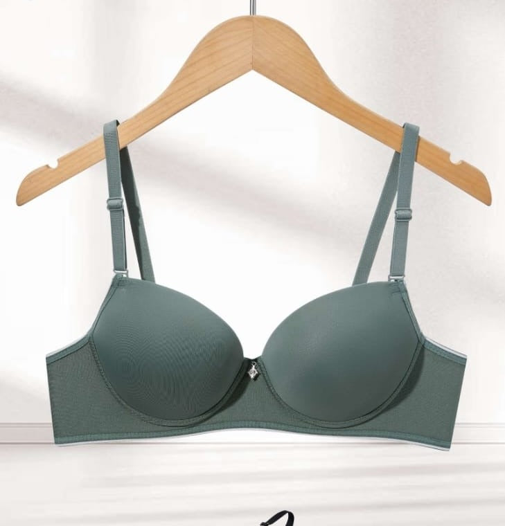 Forest Green Push-Up Bra alternate modeled view