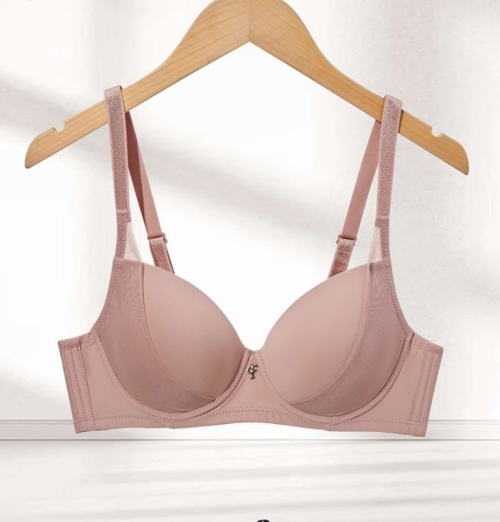 Dusty Rose Charm Push-Up Bra alternate modeled view