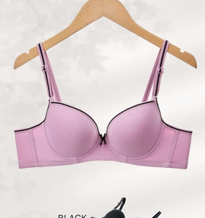 Orchid Push-Up Bra shown flat, front view