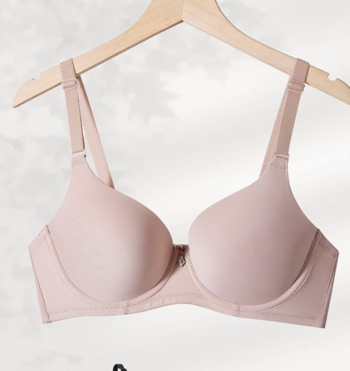 Blush Push-Up Bra shown flat, front view