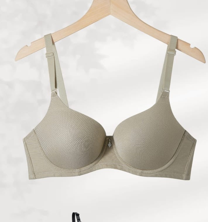 Olive Push-Up Bra alternate modeled view